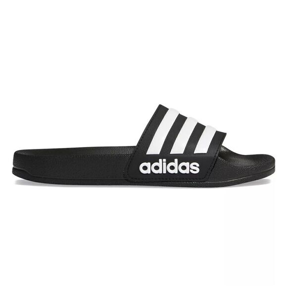 Adidas Adilette Shower K Black/White NWT IN BOX - Picture 1 of 9
